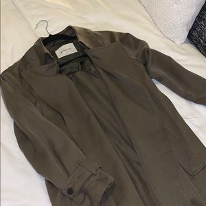 Aritzia Massimo Trench Coat in Dark Olive